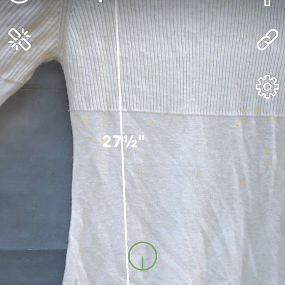 Xl Contact min sweater dress.  Cream - Picture 4 of 6